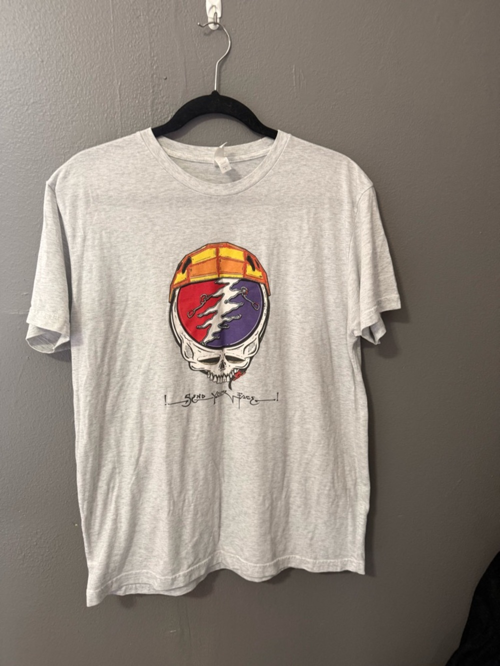 Grateful Dead Stealie Save Your Head T-Shirt Climbing Large